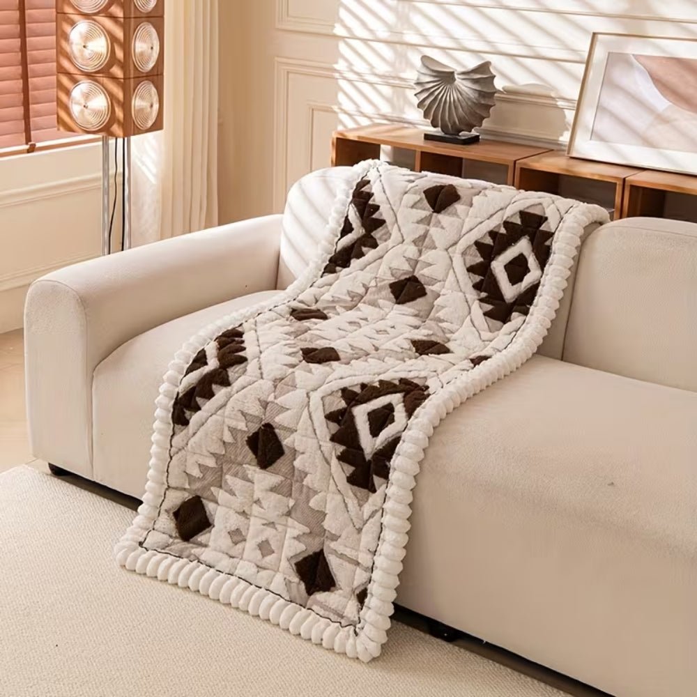 CozyNest Plush Quilted Sofa Cover — Elevated Cushioning, Shift-Resistant Design