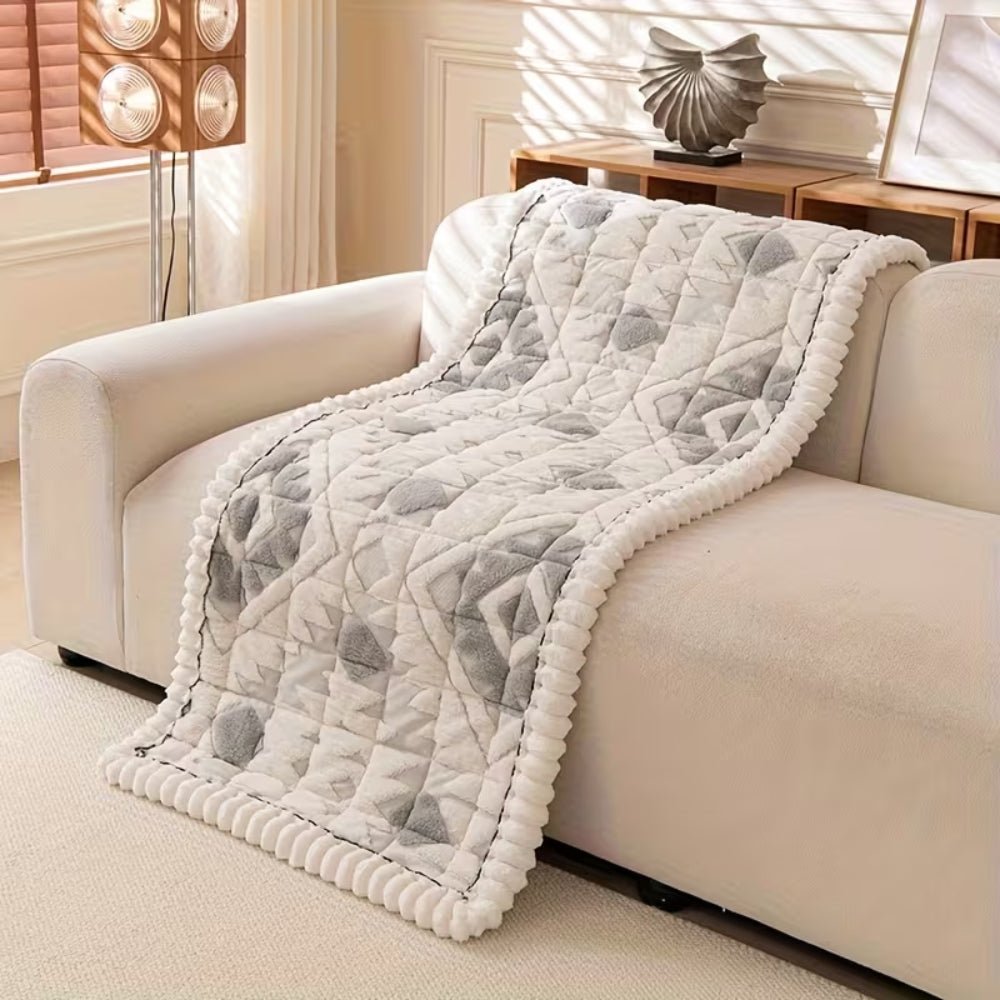 CozyNest Plush Quilted Sofa Cover — Elevated Cushioning, Shift-Resistant Design