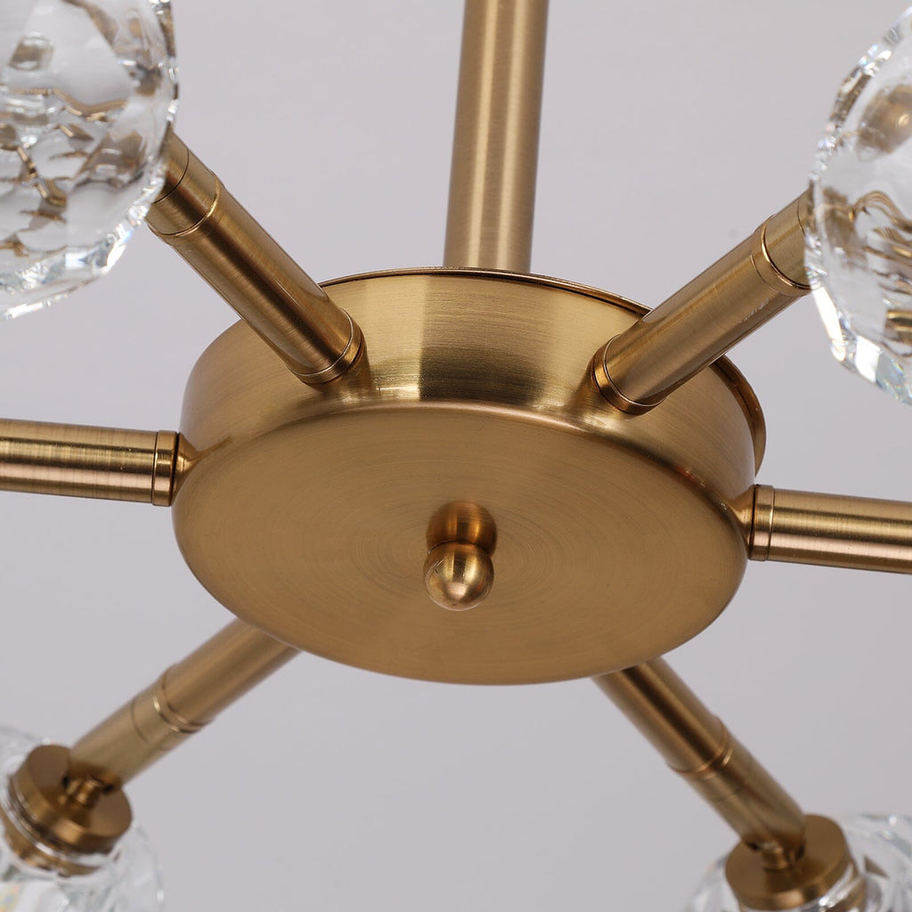 NovaLume Crystal LED Pendant Light With Metal Frame