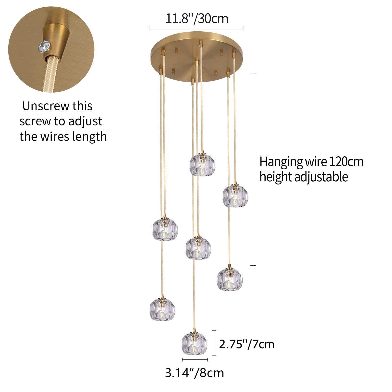 AriaNord Crystal Pendant Light For Nordic Vintage Charm