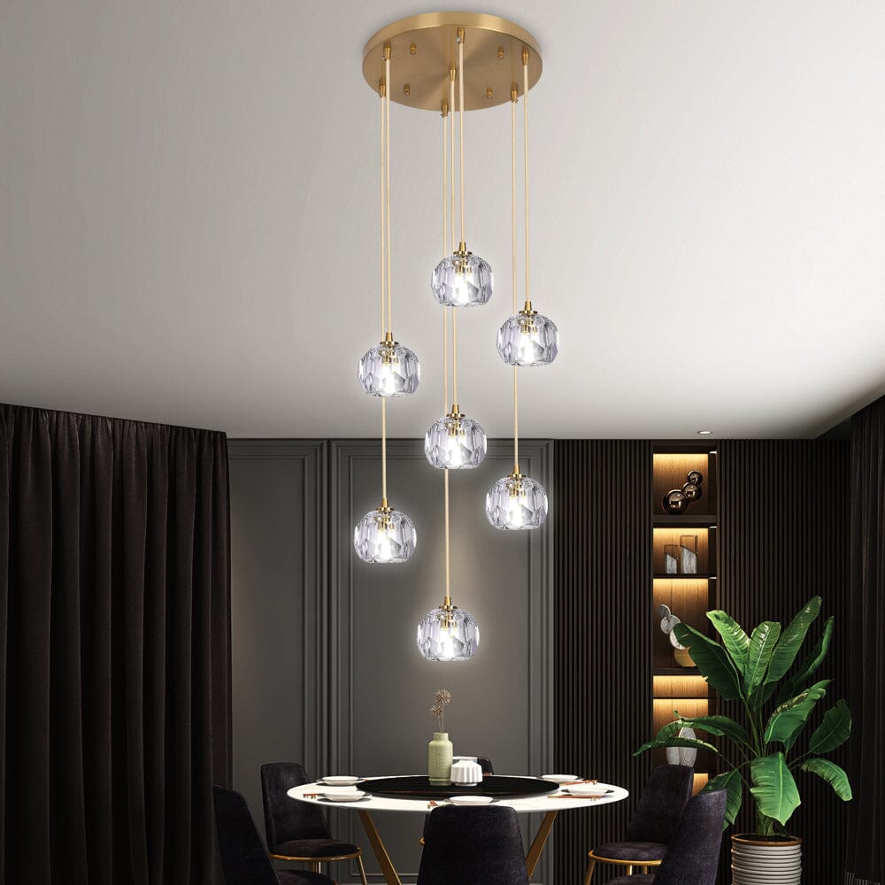 AriaNord Crystal Pendant Light For Nordic Vintage Charm