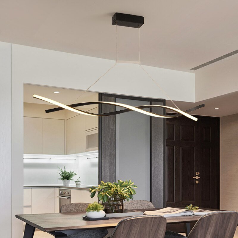 AstraTwist Minimalist Twisted Pendant Light for Modern Interiors