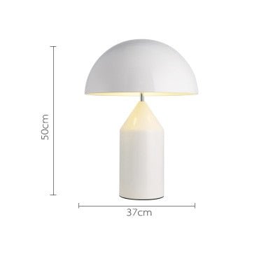 Aurex Table Lamp in Nordic Mushroom Style Black White Gold