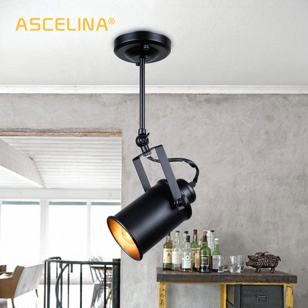 Aurelia Vintage Iron Pendant Light With Diamond Shade
