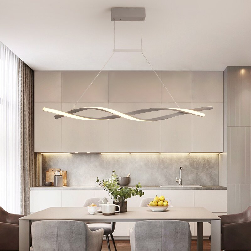 AstraTwist Minimalist Twisted Pendant Light for Modern Interiors
