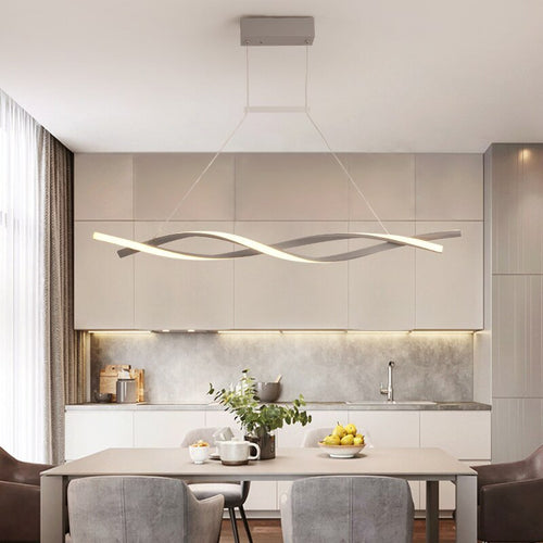 AstraTwist Minimalist Twisted Pendant Light for Modern Interiors