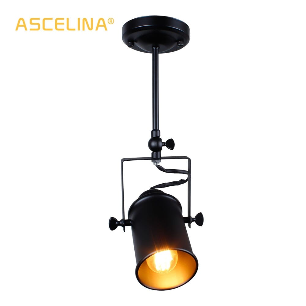 Aurelia Vintage Iron Pendant Light With Diamond Shade