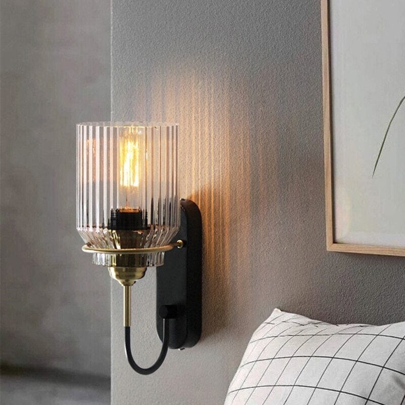 LumiNest Glass Wall Light Nordic Minimalist Lamp Design