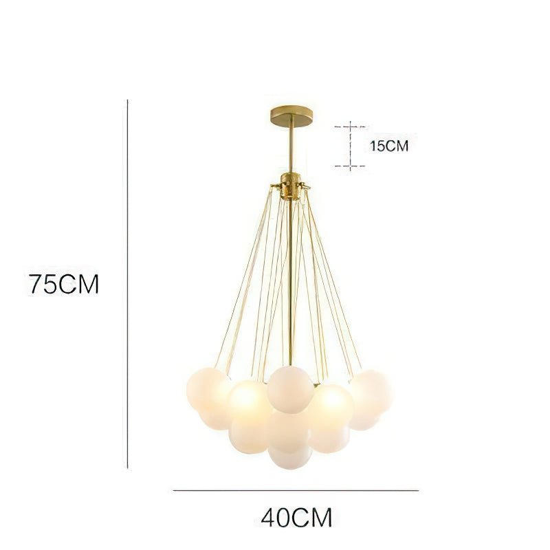 Aurelium Premium Pendant Light With Frosted Glass Globes
