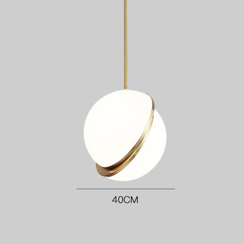 NyraHalo Orb Moon Pendant Light for Living Room Ceiling Lamp