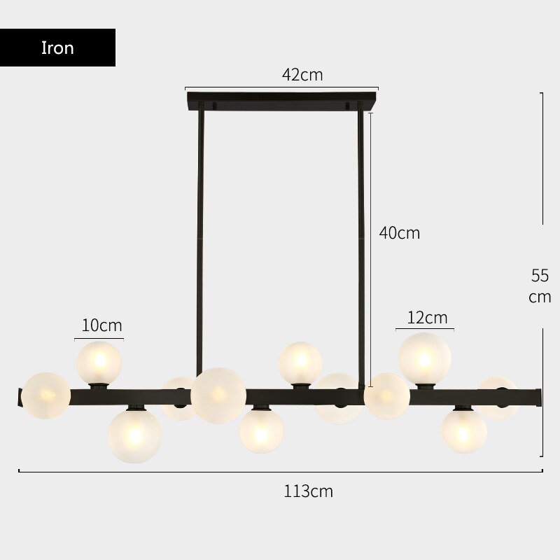 Lorien Copper Beam Pendant Light With Matte Glass Finish