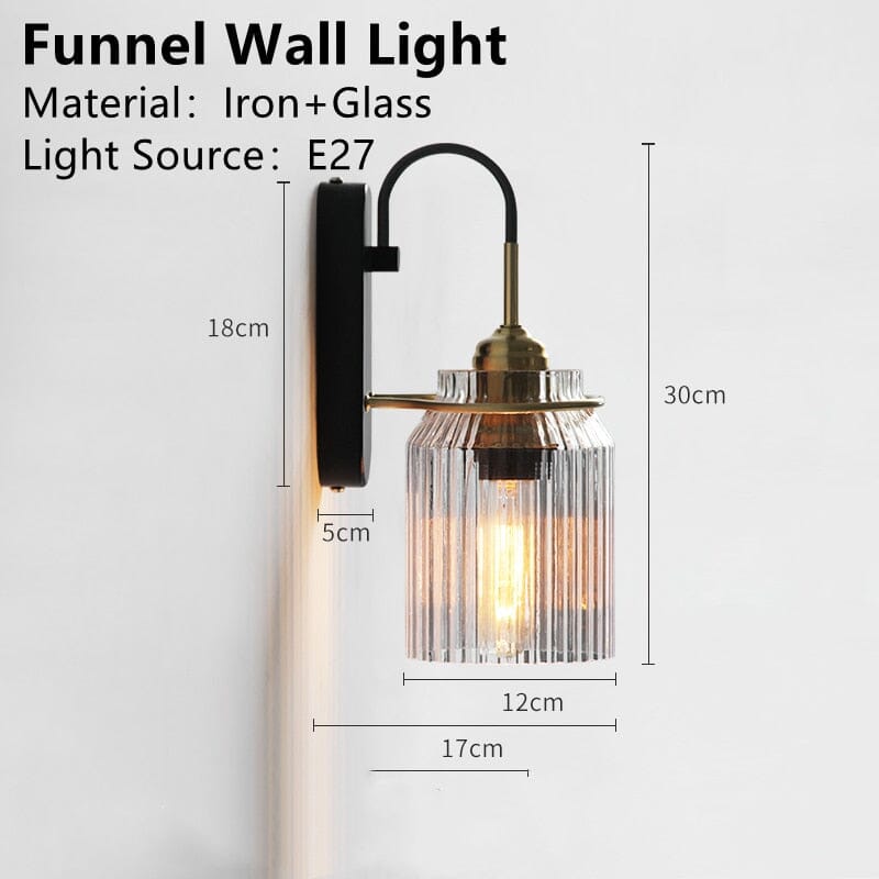 LumiNest Glass Wall Light Nordic Minimalist Lamp Design