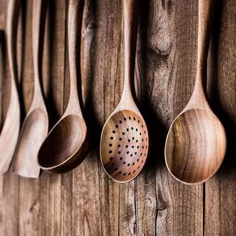 TimberGlow Teak Kitchen Utensil Set — Durable, Stylish, Heat Resistant