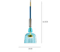 NovaCandy Color Glass Pendant Lights in Nordic Brass