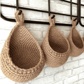 LoomNest Open-Weave Hanging Jute Basket — Wall Mounted Design