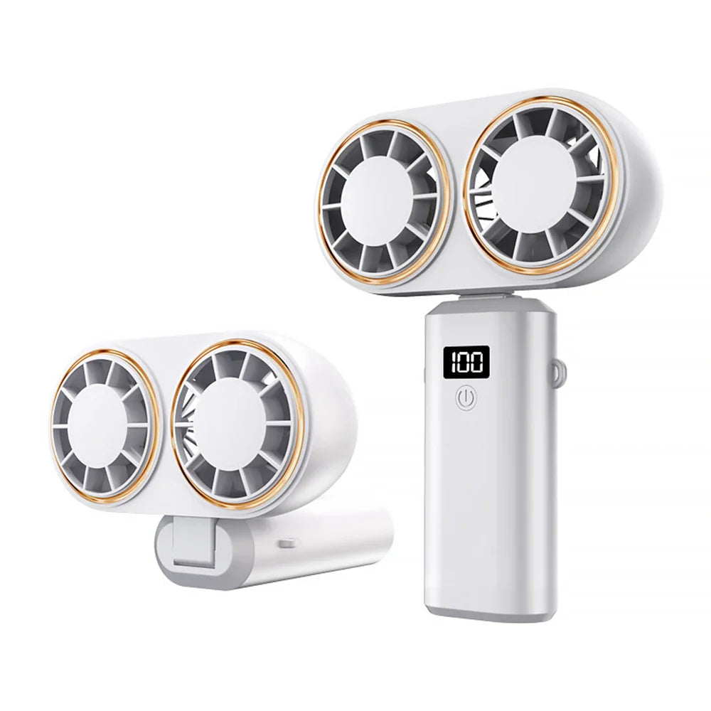 AerisCool Handheld Fan With Dual Cooling And Five Speed Settings Portable Travel Fan | Ventumra