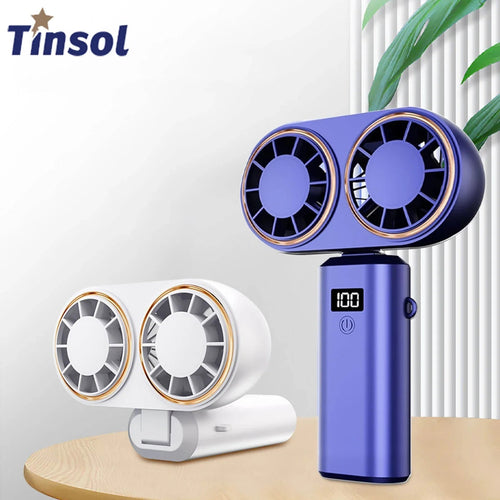AerisCool Handheld Fan With Dual Cooling And Five Speed Settings Portable Travel Fan | Ventumra