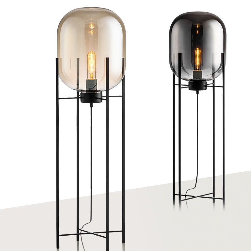 Astra Nordic Glass Floor Lamp For Elegant Modern Living