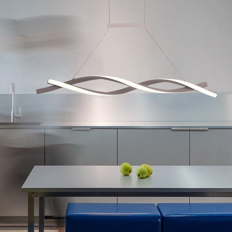 AstraTwist Minimalist Twisted Pendant Light for Modern Interiors
