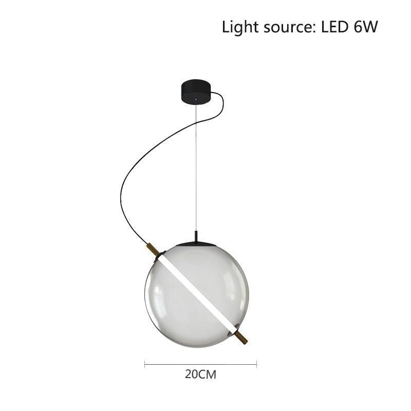 Luminex Copper Matte Glass LED Pendant Light for Modern Interiors