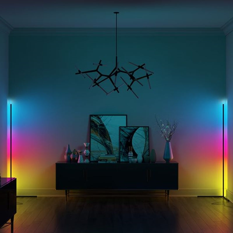Corner Floor Lamp for Seamless Corner Lighting in Living Rooms