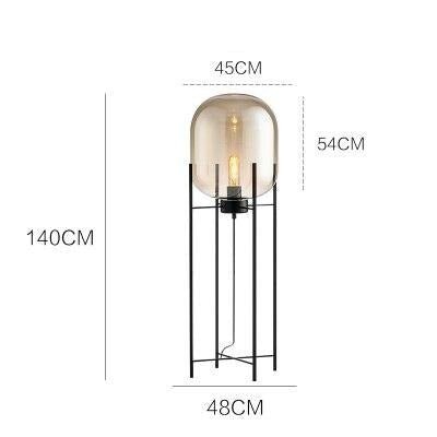 Astra Nordic Glass Floor Lamp For Elegant Modern Living