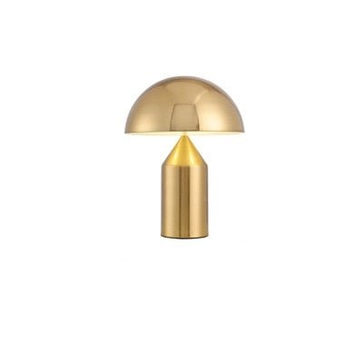 Aurex Table Lamp in Nordic Mushroom Style Black White Gold