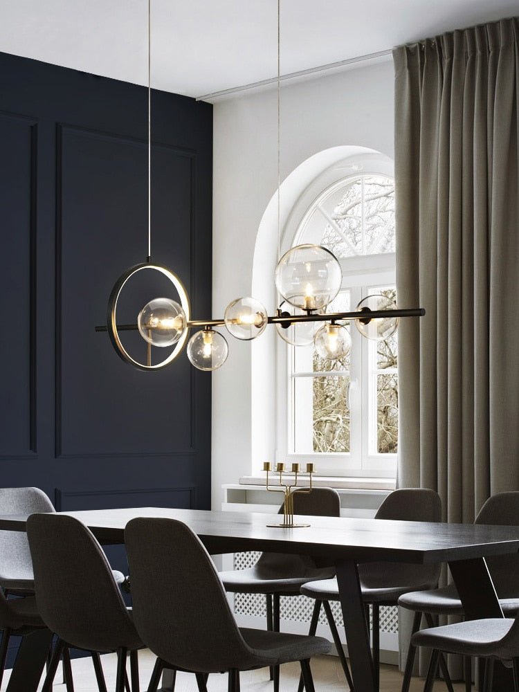 FjordGlow Glass Bubble Pendant Light In Nordic Style