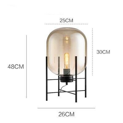 Astra Nordic Glass Floor Lamp For Elegant Modern Living