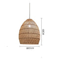 Zarela Rattan Pendant Light with Adjustable LED Glow