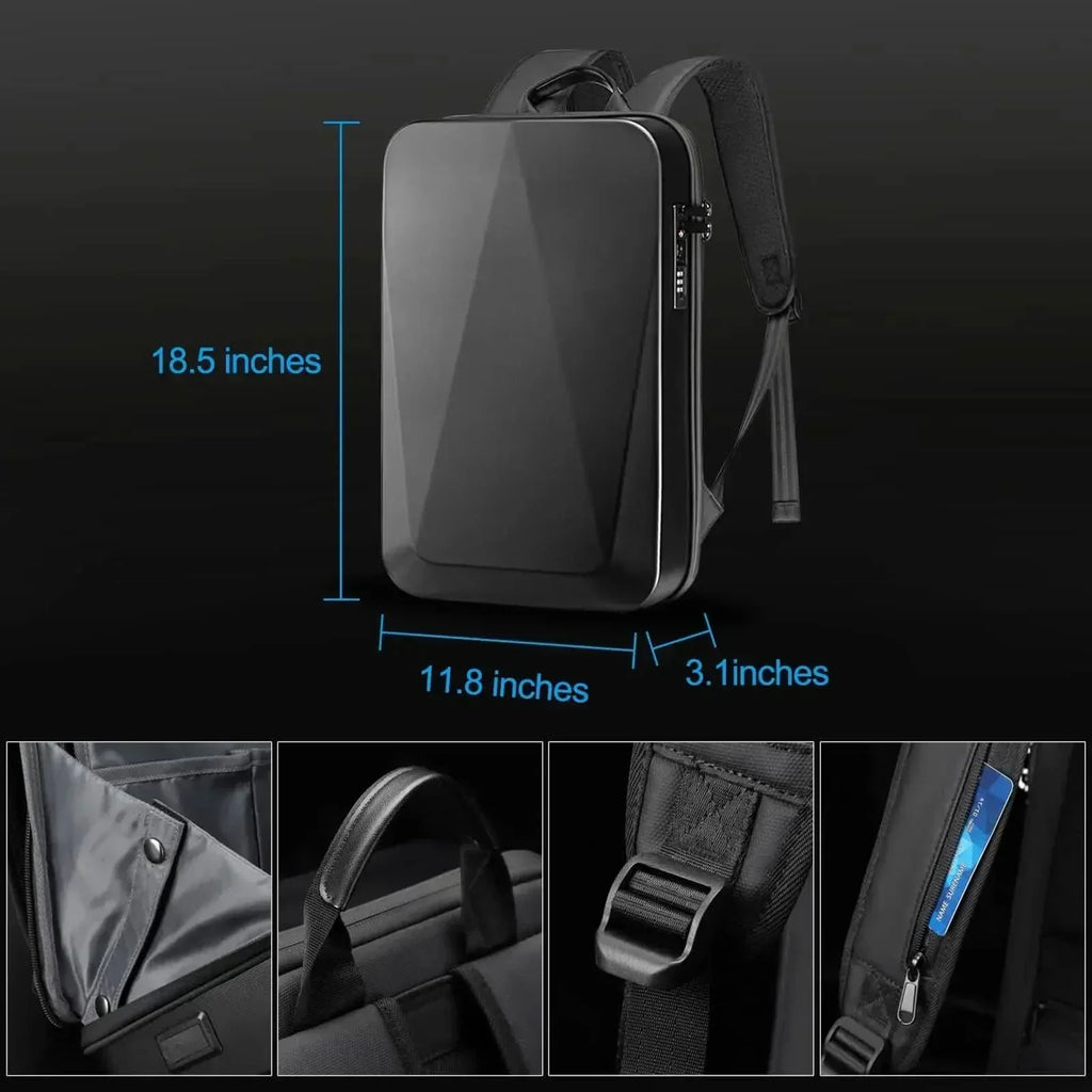 ApexGuard Rozšiřitelný batoh na notebook — ochrana proti krádeži, USB port