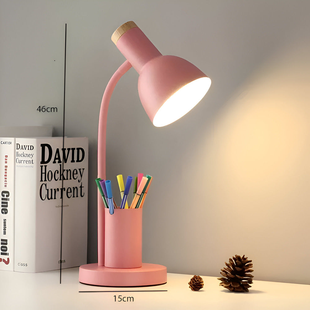 Norelle Modern LED Desk Lamp With Integrated Pen Holder