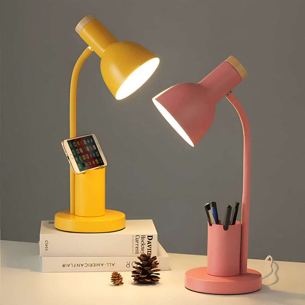 Norelle Modern LED Desk Lamp With Integrated Pen Holder