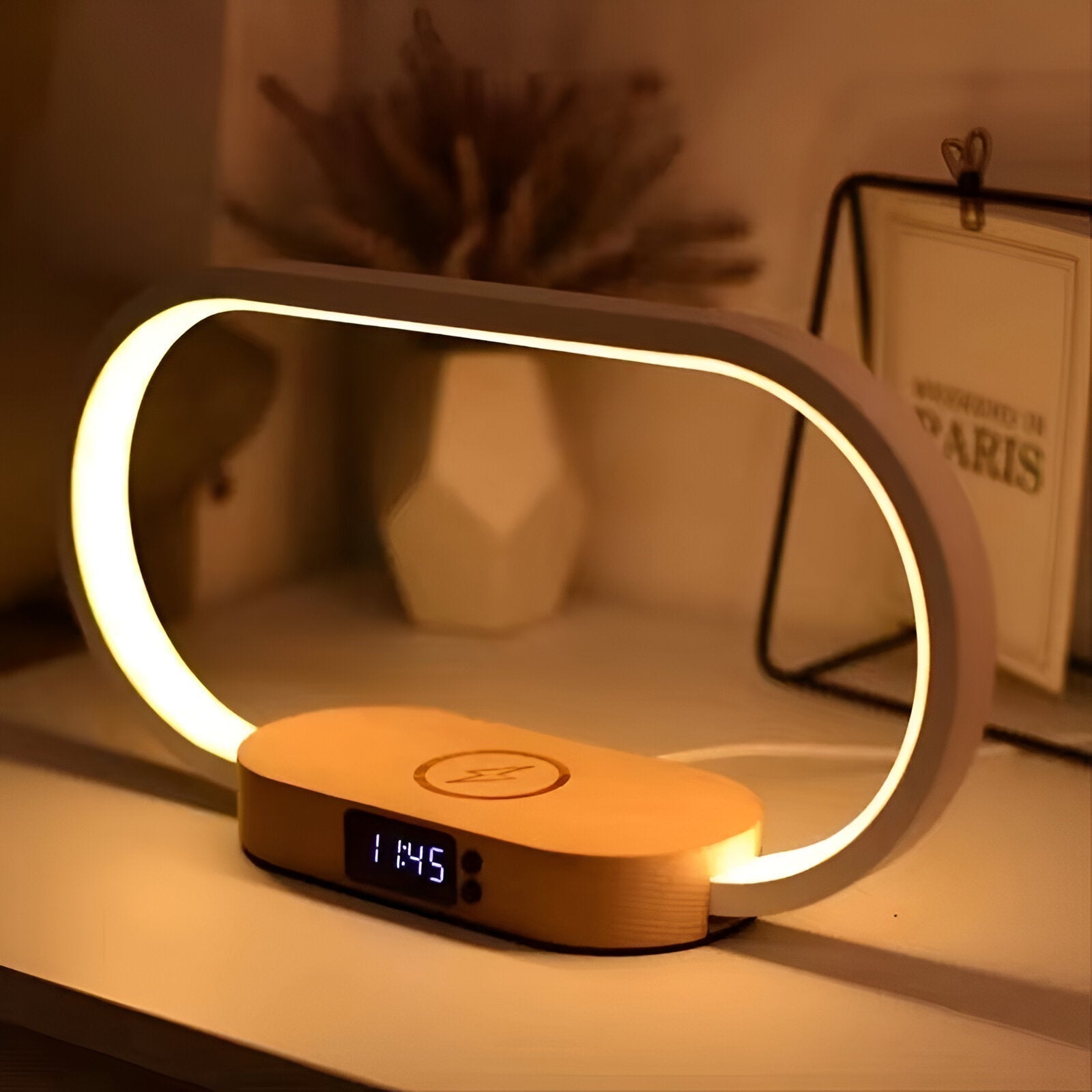 Lumora | Multi-Use Night Lamp With Charger & Digital Clock