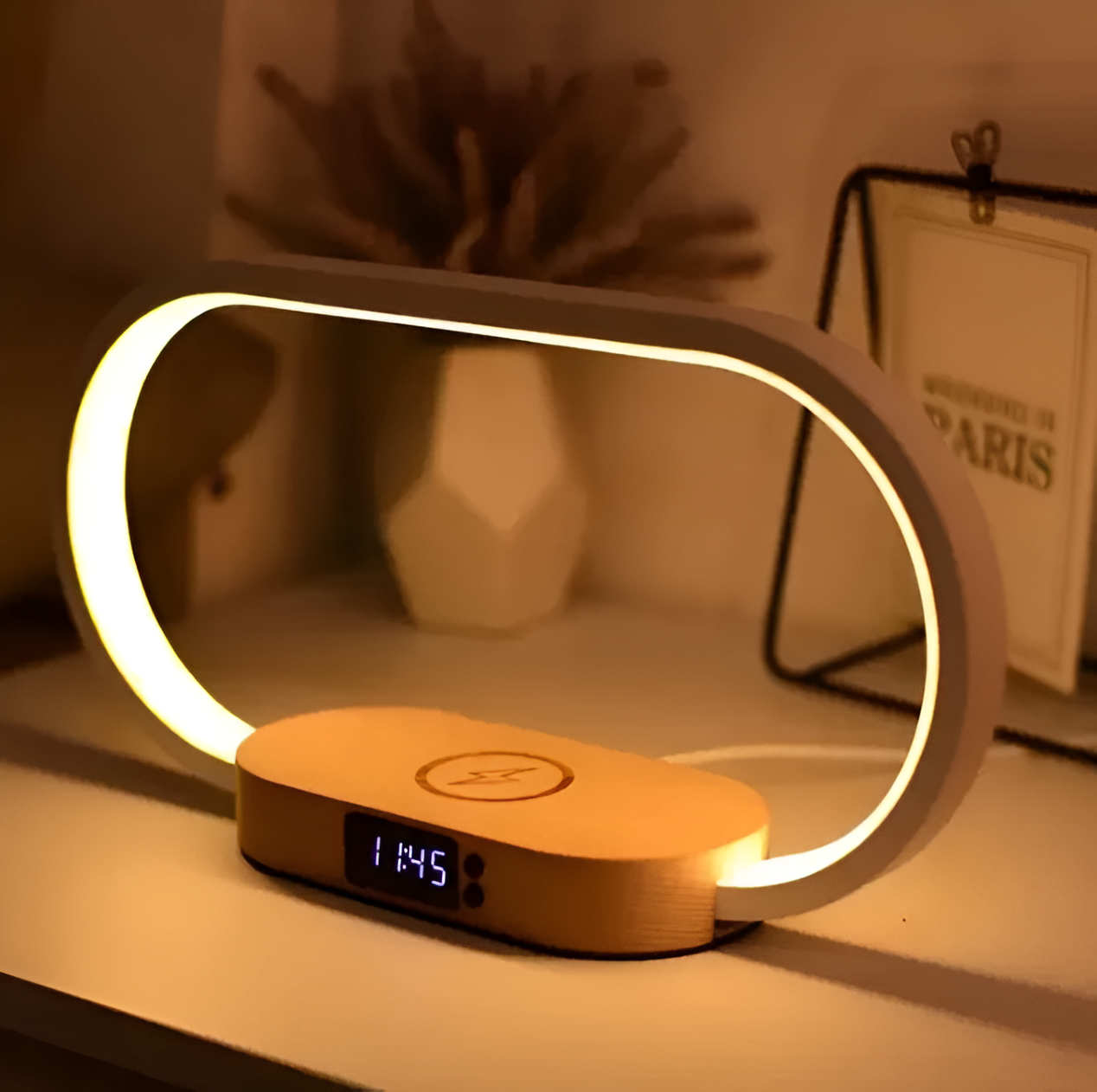 Lumora | Multi-Use Night Lamp With Charger & Digital Clock