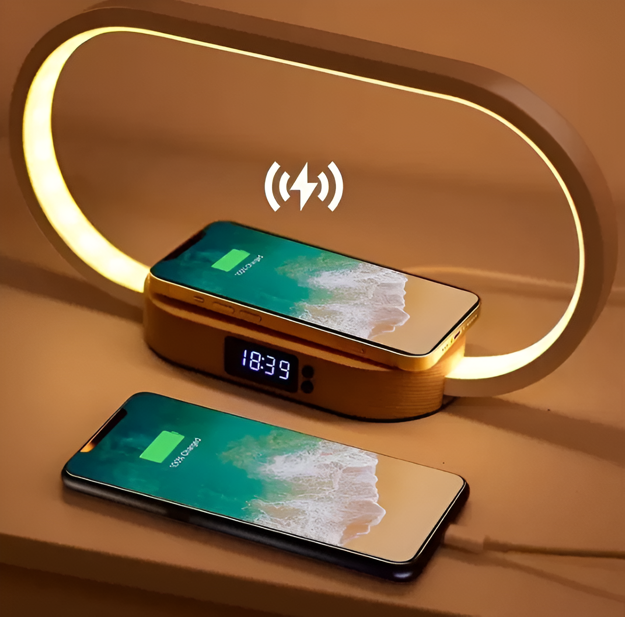 Lumora | Multi-Use Night Lamp With Charger & Digital Clock