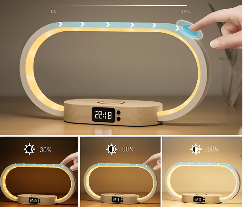 Lumora | Multi-Use Night Lamp With Charger & Digital Clock