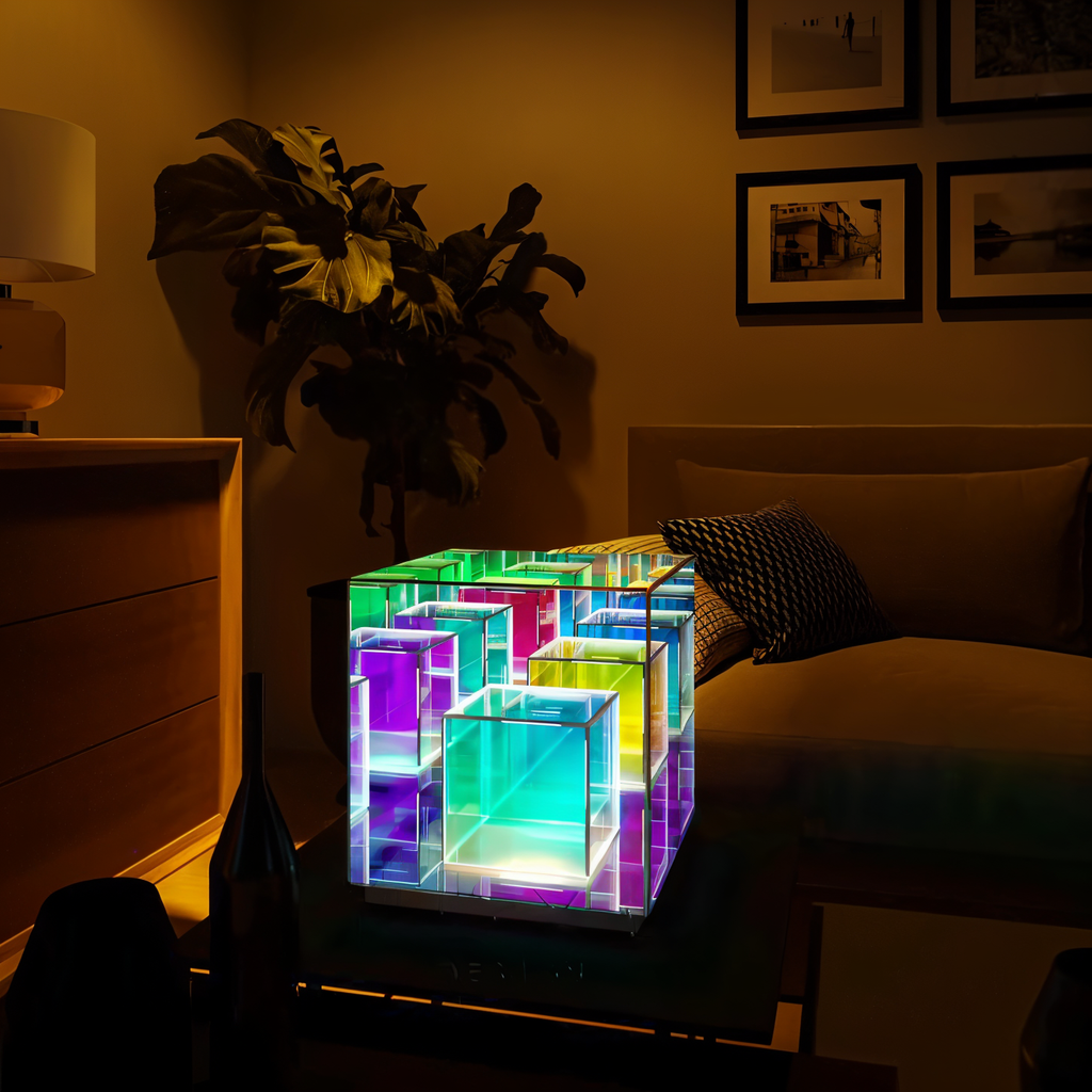 Lunori 3D Optical Illusion Table Lamp for Ambient Light