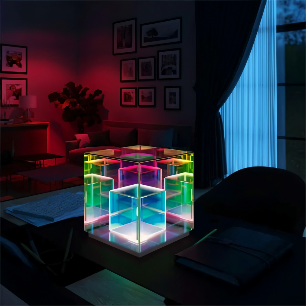 Lunori 3D Optical Illusion Table Lamp for Ambient Light