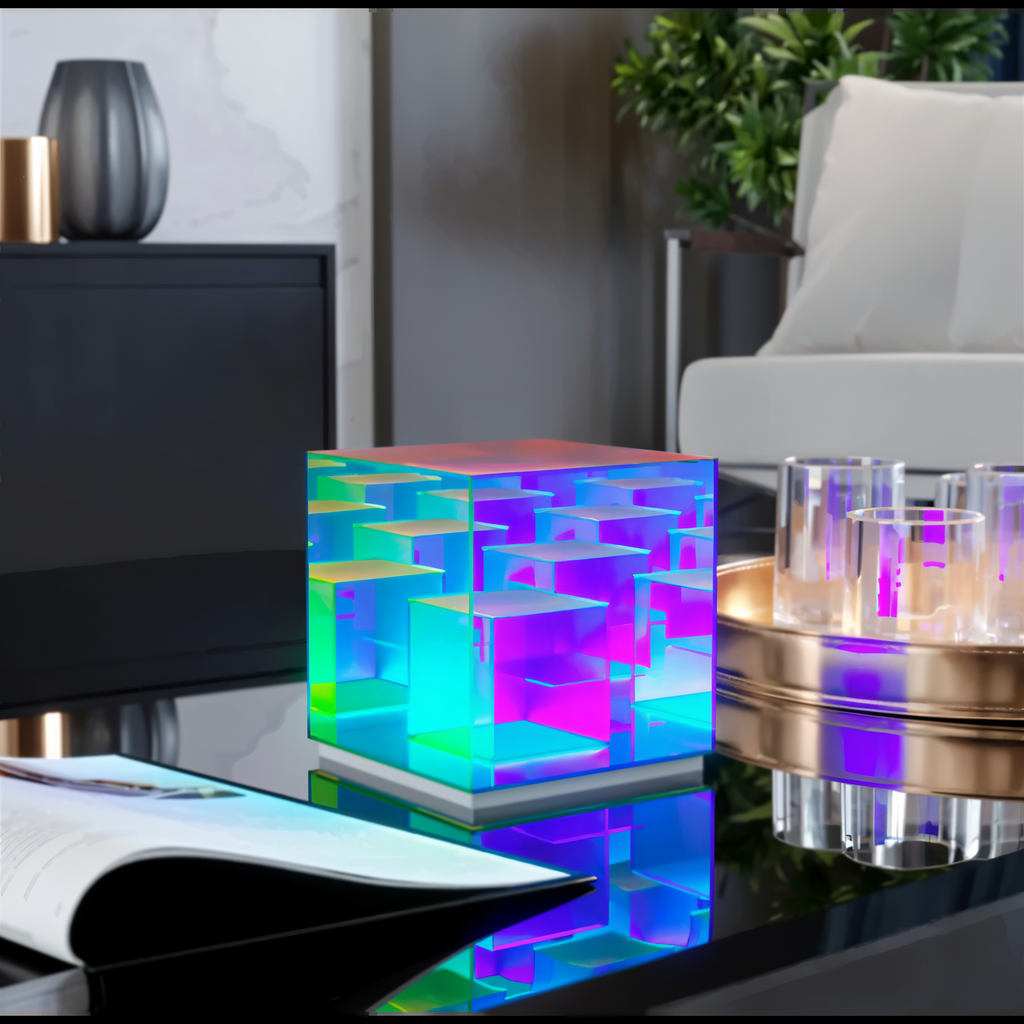 Lunori 3D Optical Illusion Table Lamp for Ambient Light