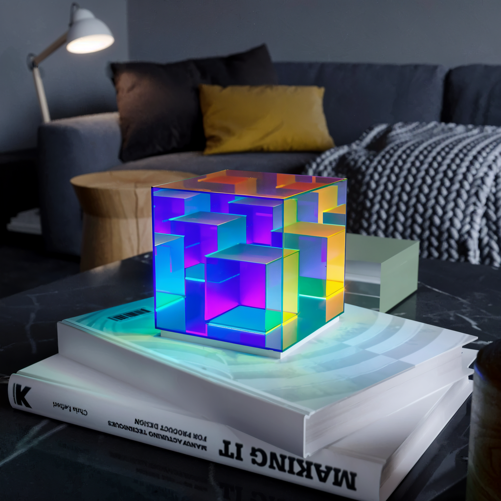 Lunori 3D Optical Illusion Table Lamp for Ambient Light