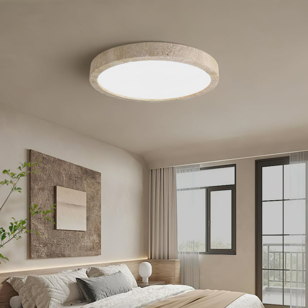 Artalor Minimalist Travertine Ceiling Light | ventumra