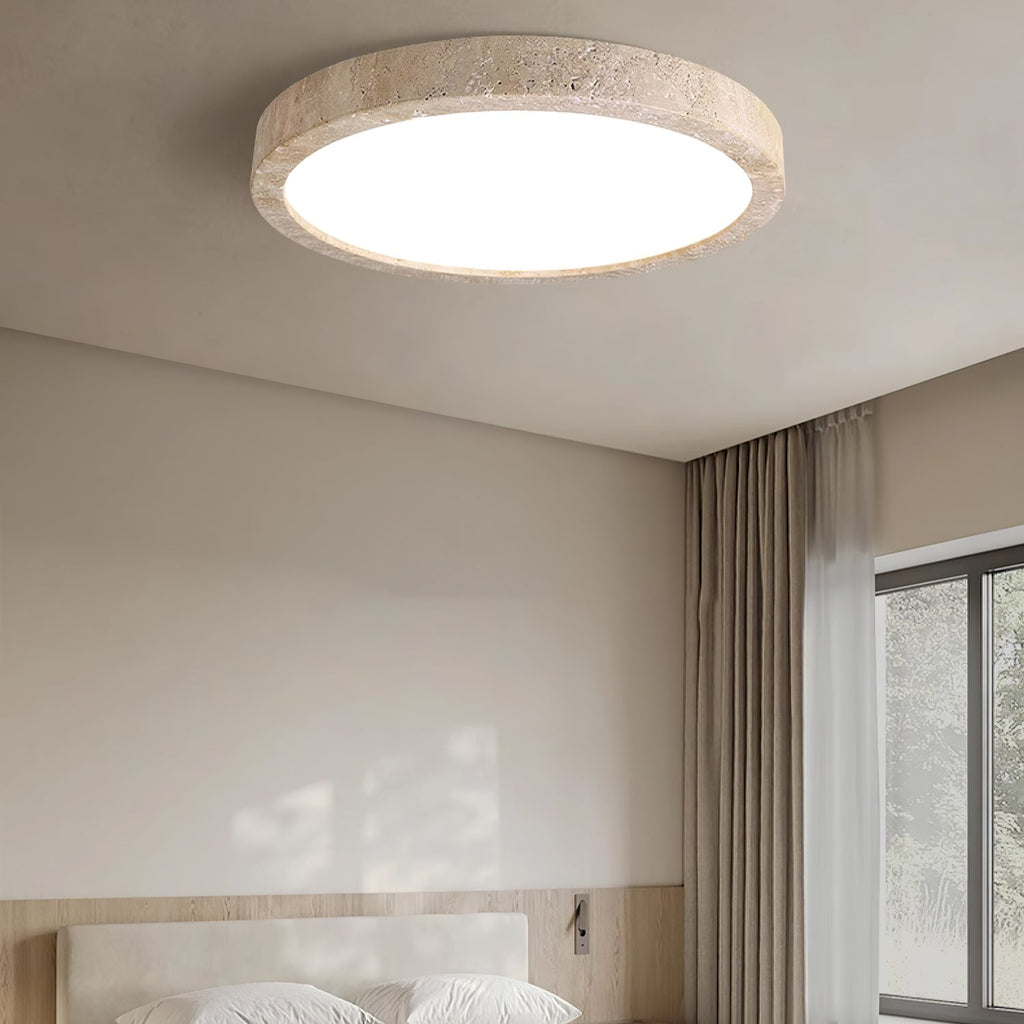 Artalor Minimalist Travertine Ceiling Light | ventumra