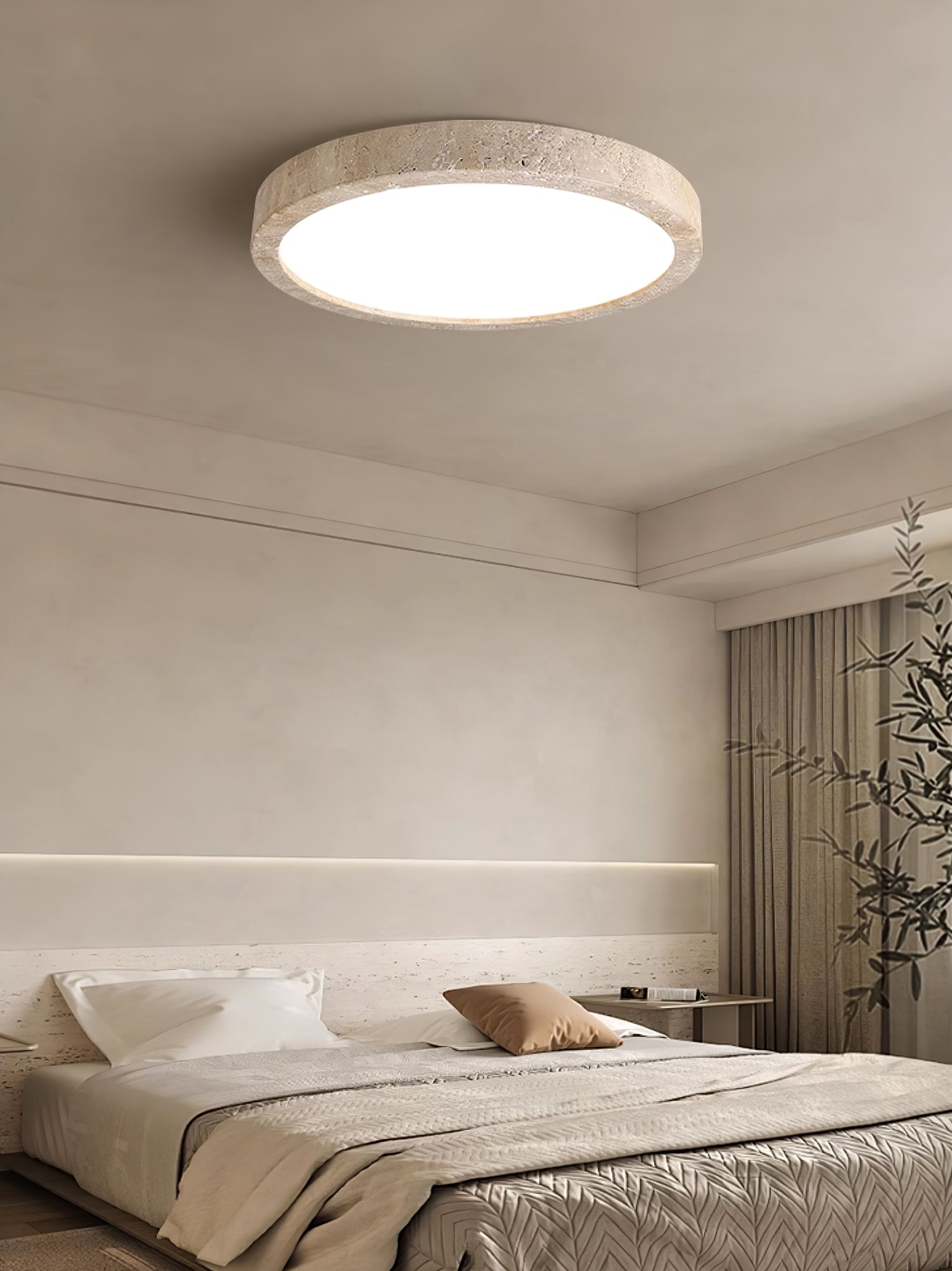 Artalor Minimalist Travertine Ceiling Light | ventumra