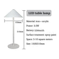 NovaGlow Wireless Desk Lamp With Rechargeable Battery And Adjustable Brightness