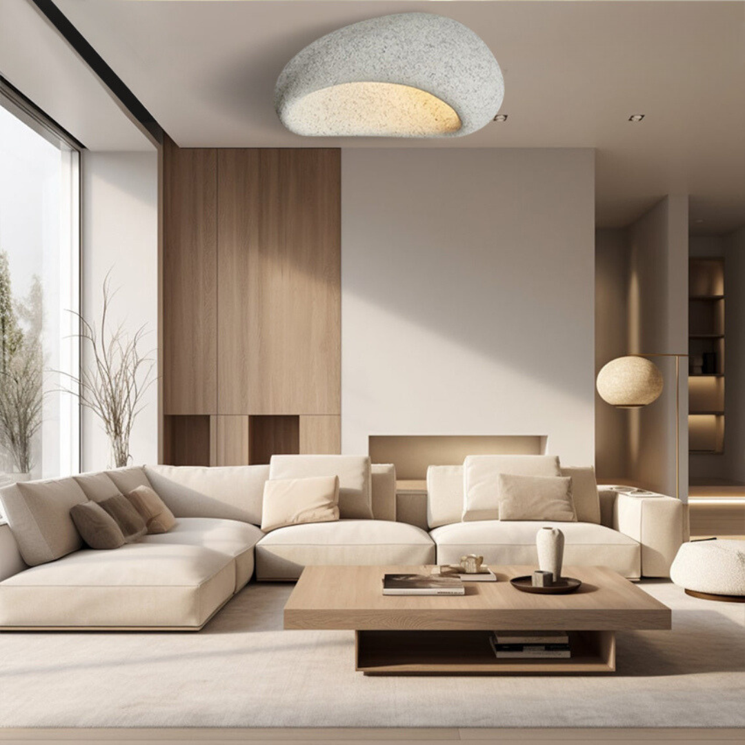 Wabi Sabi Ceiling Lamp Inspired by Japanese Aesthetics