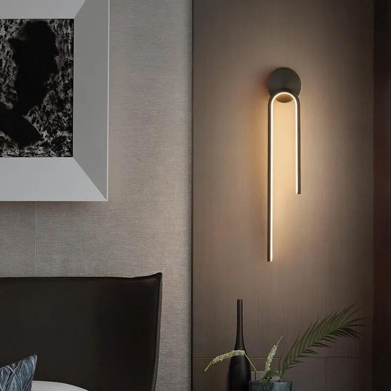 Aurelia Noir Gold LED Wall Lamp For Modern Spaces And Homes