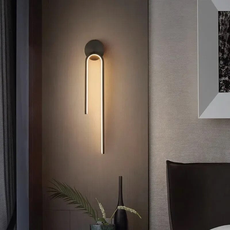 Aurelia Noir Gold LED Wall Lamp For Modern Spaces And Homes