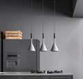 Grey Kitchen Island Pendant Lights Set Of Three Modern