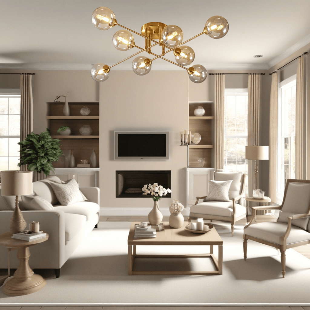 Arcadia Glass Globe Chandelier Modern Pendant Light
